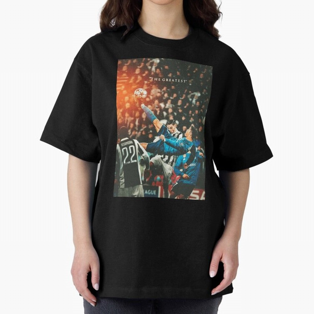 Ronaldo Bicycle Kick Skills Greatest, Ronaldo Gifts, Ronaldo Best Selling , Ronaldo Top Items Poste Oversized T-Shirt Bring Champion Energy into FIFA World Cup 2026 Group Stage with Haaland, Brazil Energy, Stadium Chants, National Pride, Trophy