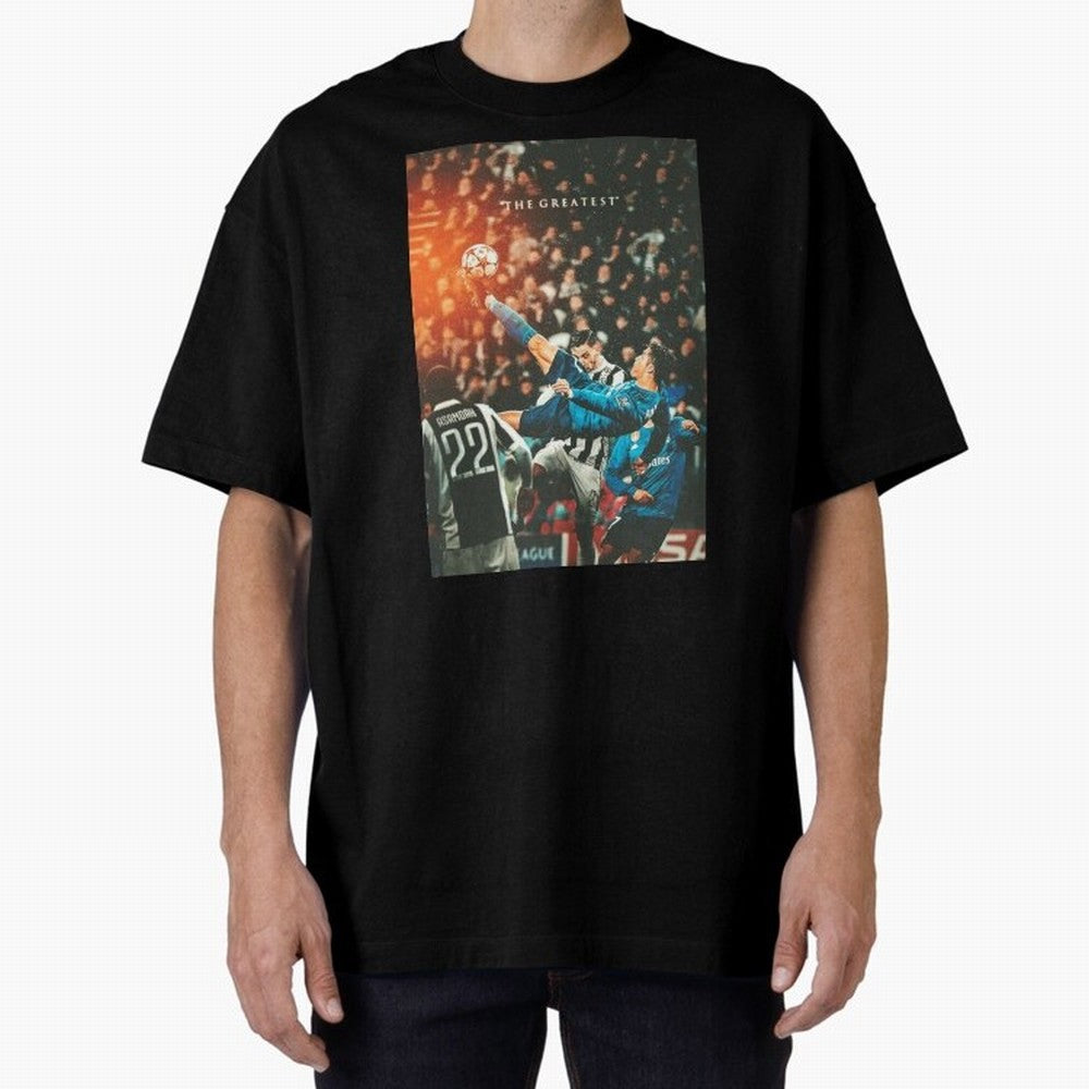Ronaldo Bicycle Kick Skills Greatest, Ronaldo Gifts, Ronaldo Best Selling , Ronaldo Top Items Poste Oversized T-Shirt Bring Champion Energy into FIFA World Cup 2026 Group Stage with Haaland, Brazil Energy, Stadium Chants, National Pride, Trophy