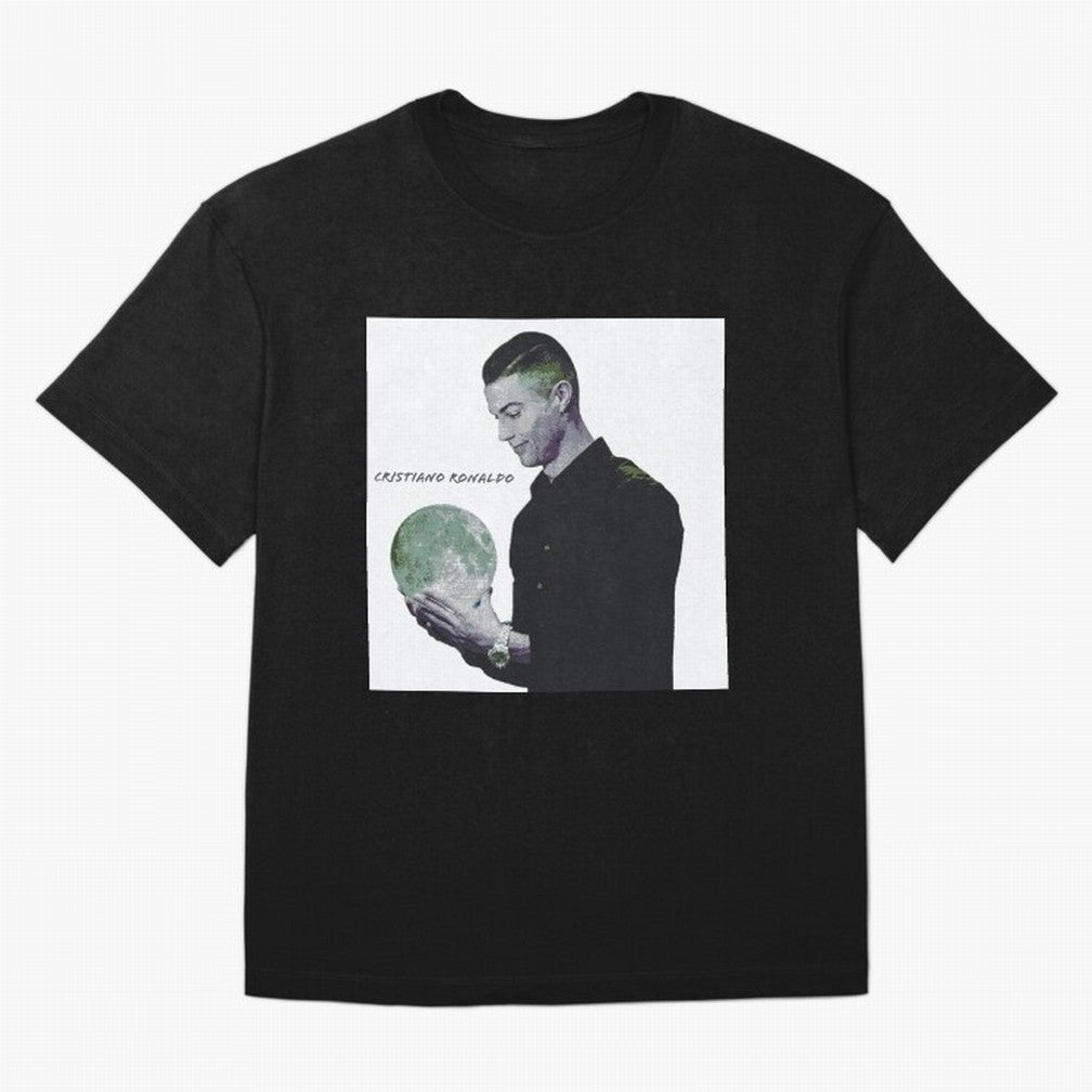 Cristiano Ronaldo art illustration. Cristiano Ronaldo sketch art Oversized T-Shirt Stand with FIFA World Cup 2026 Spirit, Highlighting Spain, Haaland and Mbappe, Fan Favorite Moments, National Team Passion, Big Match Drama and Soccer History; Ideal
