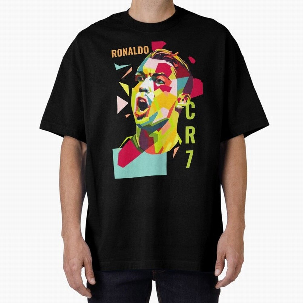 RONALDO CR7 Design Oversized T-Shirt Relive the FIFA World Cup 2026 Group Stage Journey through Neymar Highlights, Brazil, Portugal and Argentina Pride, Supporter Pride, Iconic Celebrations, Legendary Names and Global Match Day Energy; Made for
