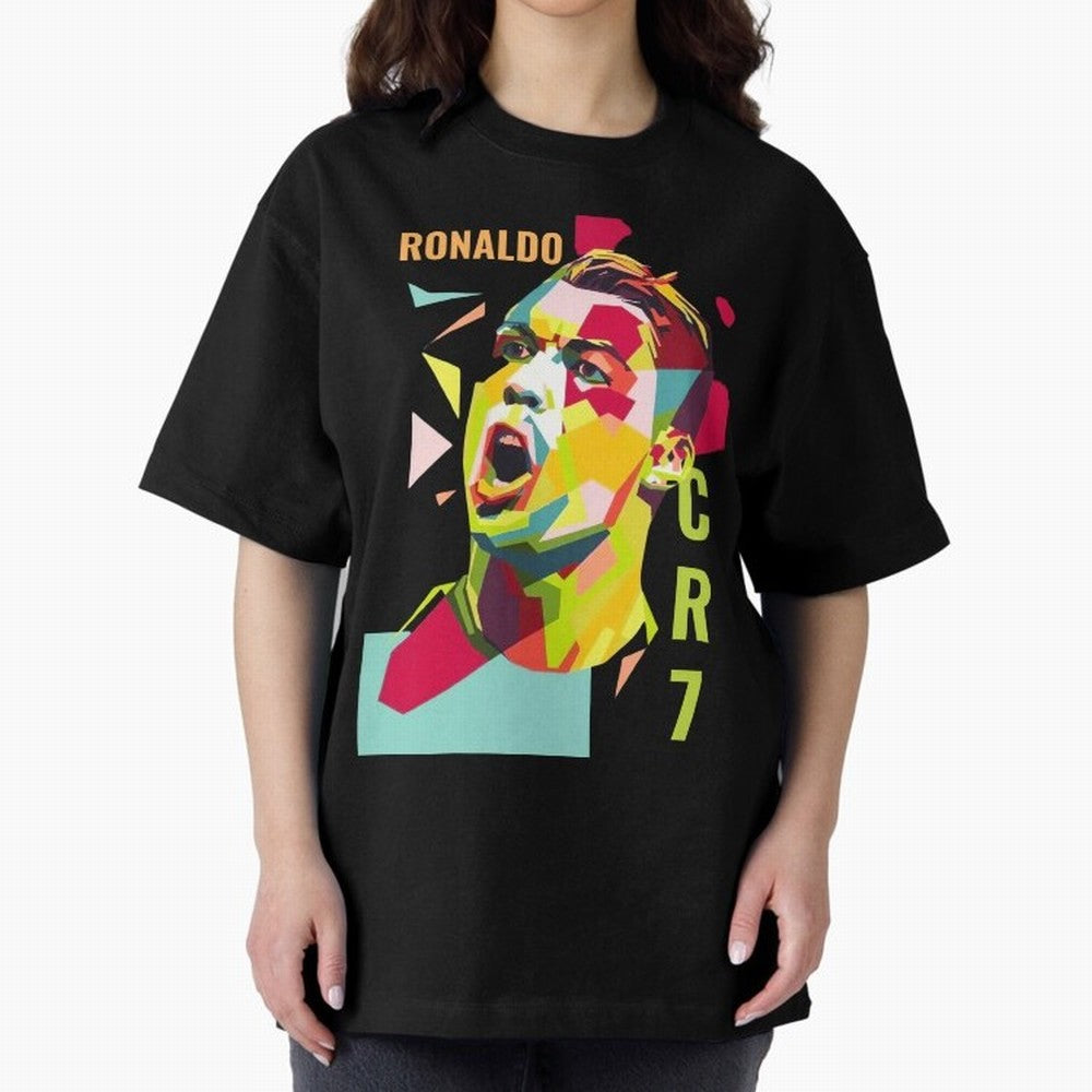 RONALDO CR7 Design Oversized T-Shirt Relive the FIFA World Cup 2026 Group Stage Journey through Neymar Highlights, Brazil, Portugal and Argentina Pride, Supporter Pride, Iconic Celebrations, Legendary Names and Global Match Day Energy; Made for