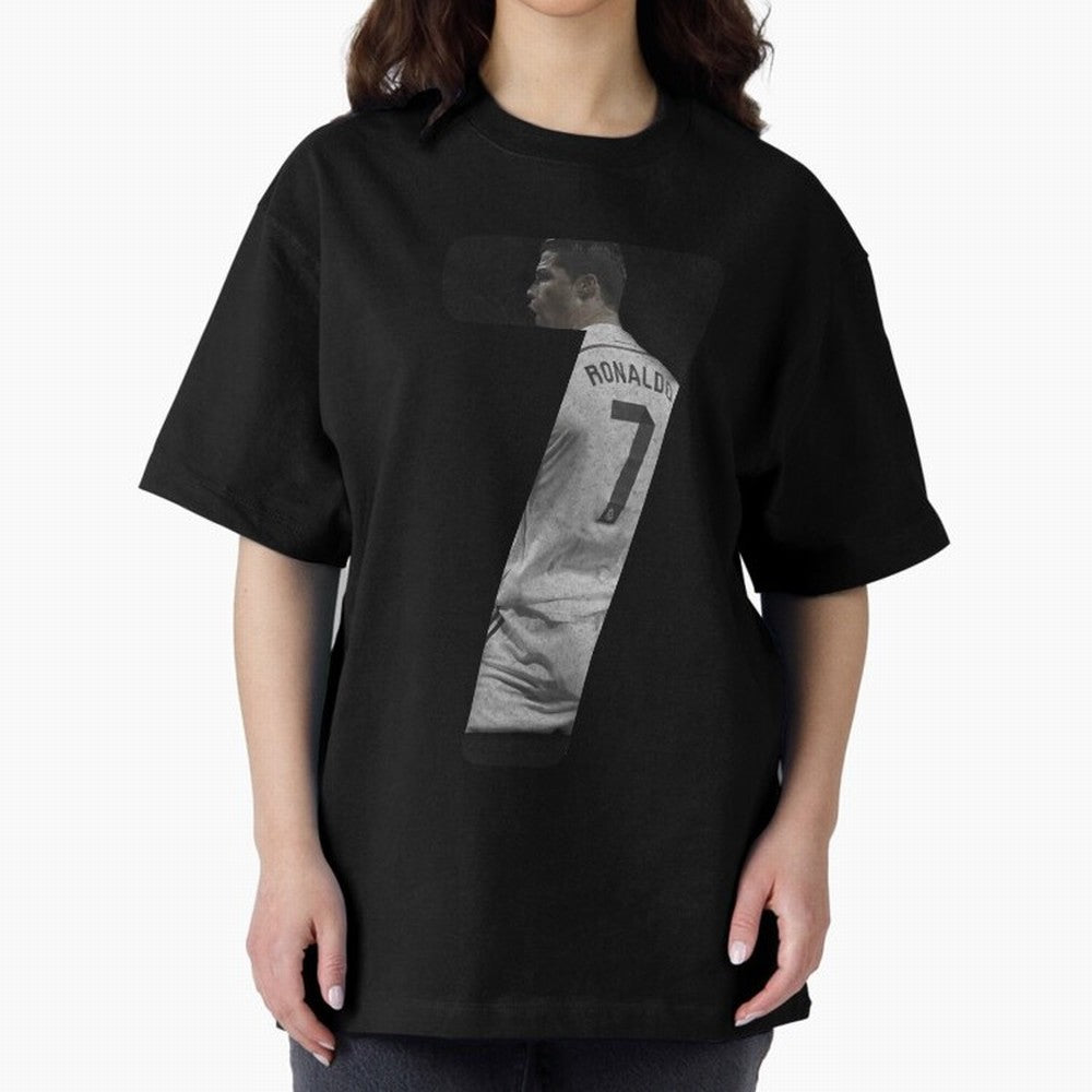 Cristiano Ronaldo shirt number manipulation Oversized T-Shirt Represent the FIFA World Cup 2026 Group Stage Journey through Haaland and Mbappe Highlights, Germany Pride, Stadium Memories, Football Loyalty, International Chants and Championship