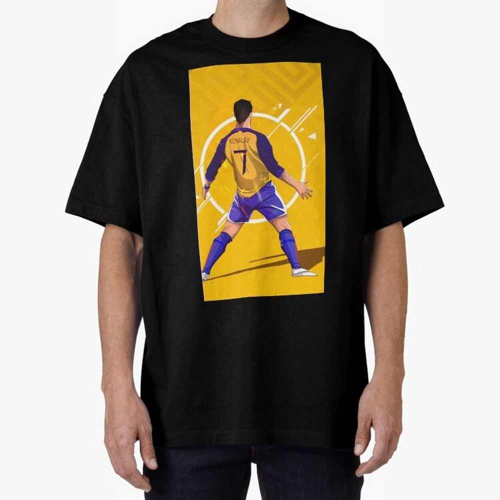 Cristiano Ronaldo Oversized T-Shirt Share FIFA World Cup 2026 USA Canada Mexico for Fans of Cristiano Ronaldo and Argentina, France and Brazil, Bringing Tournament Hype, Historic Matchups, Family Viewing Parties and Global Sports Pride; Built for