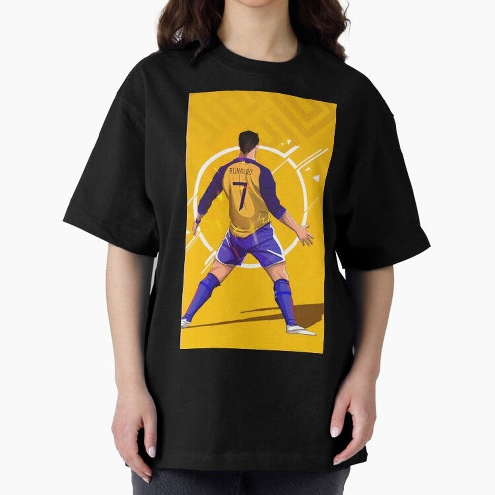 Cristiano Ronaldo Oversized T-Shirt Share FIFA World Cup 2026 USA Canada Mexico for Fans of Cristiano Ronaldo and Argentina, France and Brazil, Bringing Tournament Hype, Historic Matchups, Family Viewing Parties and Global Sports Pride; Built for