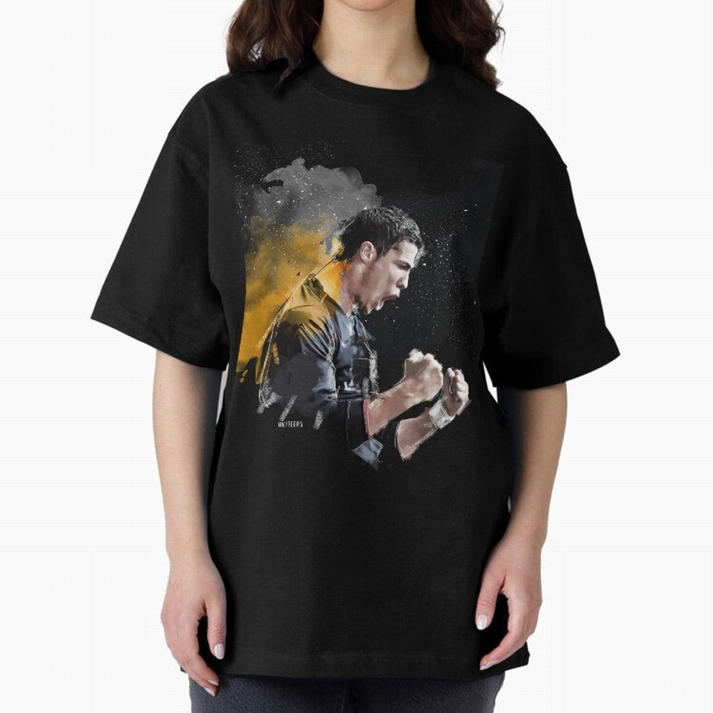 CRISTIANO RONALDO PAINTING Oversized T-Shirt Fuel Match Day Hype around FIFA World Cup 2026 Group Stage, Neymar, Haaland and Cristiano Ronaldo, Argentina, France and Brazil, Champion Mindset, Group Stage Buzz, Knockout Tension and Passionate Fan