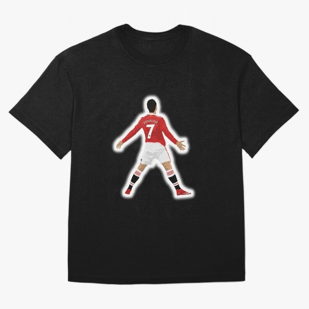Art Cristiano Ronaldo Oversized T-Shirt Cheer through Every Moment of the FIFA World Cup 2026 USA Canada Mexico Journey through Neymar Highlights, Portugal, Spain and Germany Pride, Retro Football Energy, Iconic Rivalries, Trophy Chase Drama and