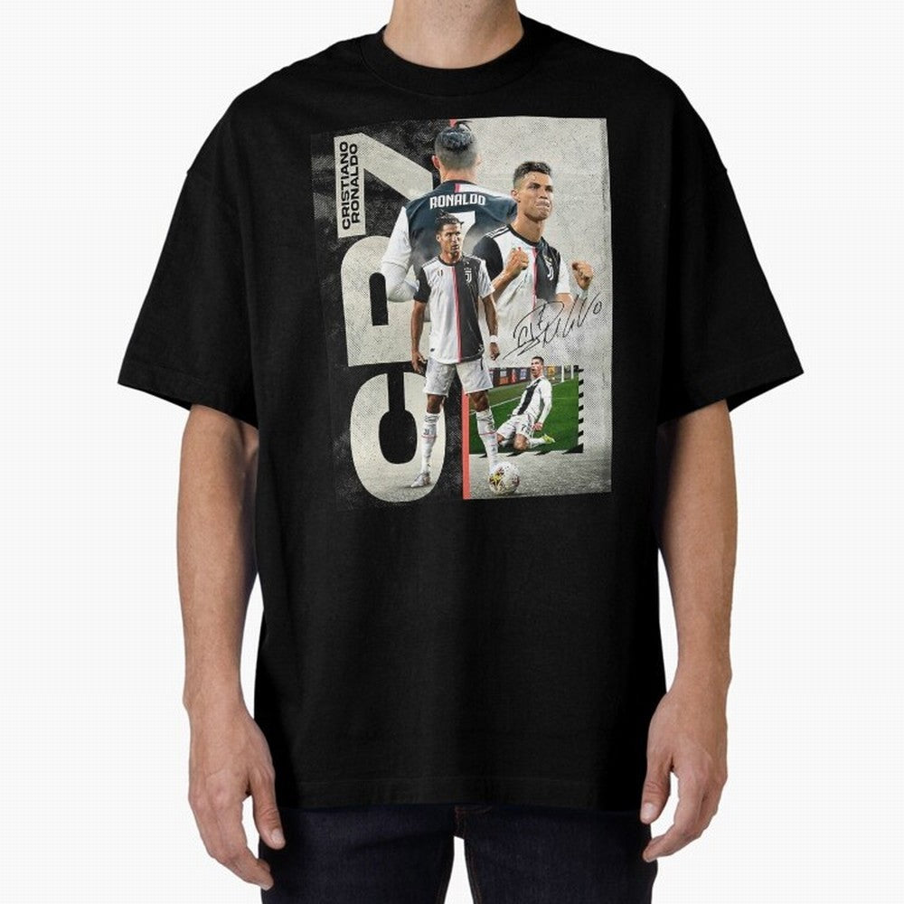 Cristiano Ronaldo Goals Oversized T-Shirt Share FIFA World Cup 2026 Group Stage for Fans of Mbappe and Neymar and England, Bringing Worldwide Fan Energy, Dramatic Goals, Stadium Lights and Championship Celebrations; Great for Watch Parties, Sports
