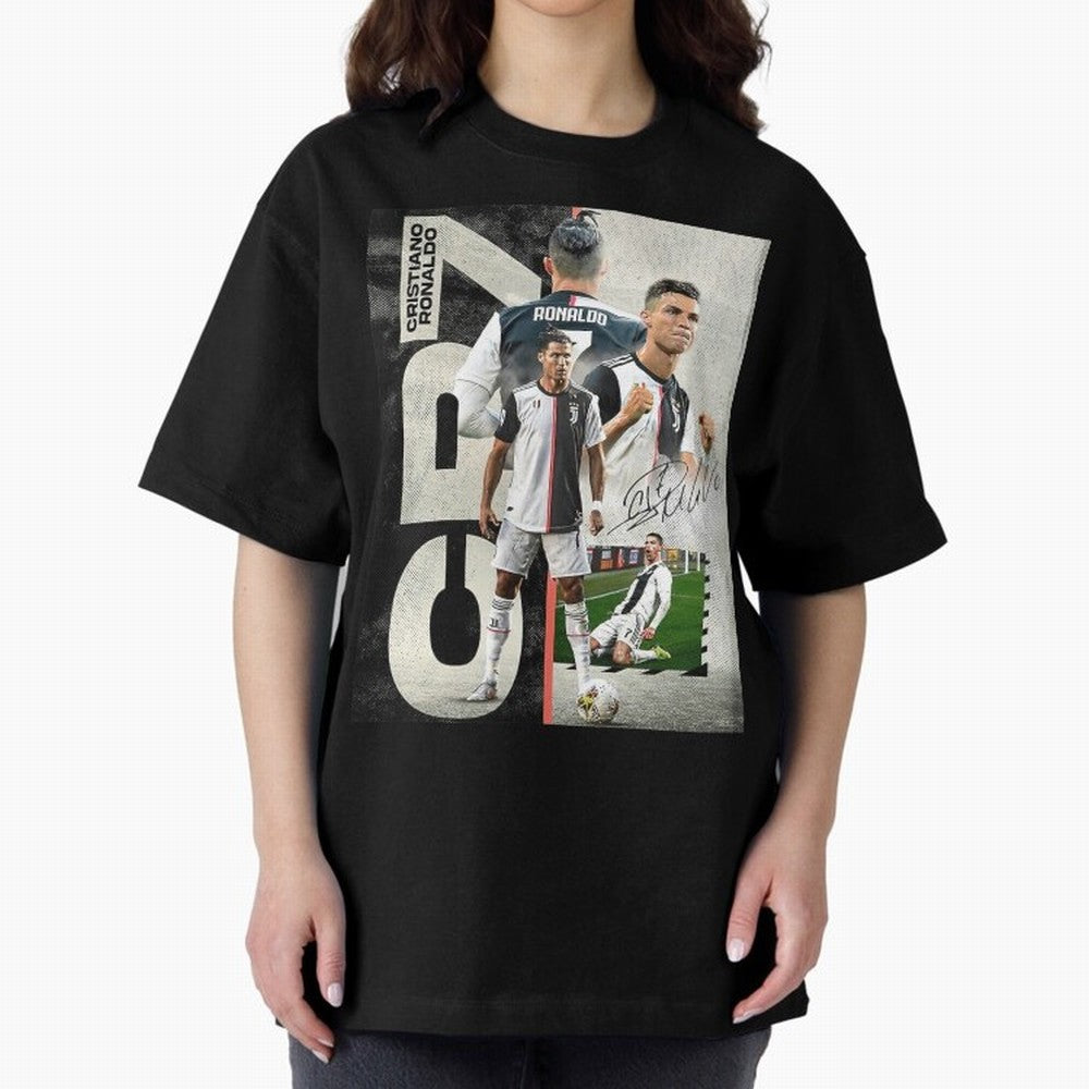 Cristiano Ronaldo Goals Oversized T-Shirt Share FIFA World Cup 2026 Group Stage for Fans of Mbappe and Neymar and England, Bringing Worldwide Fan Energy, Dramatic Goals, Stadium Lights and Championship Celebrations; Great for Watch Parties, Sports