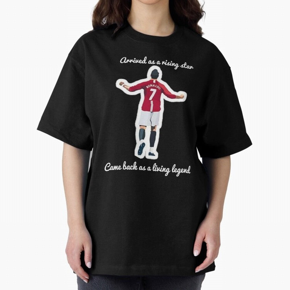 Cristiano Ronaldo Manchester United Siu Siuuu MUFC Oversized T-Shirt Bring Supporter Culture to Match Day Hype around FIFA World Cup 2026 Group Stage, CR7, Argentina, Match Day Excitement, Supporter Culture, Golden Goals and Global Football