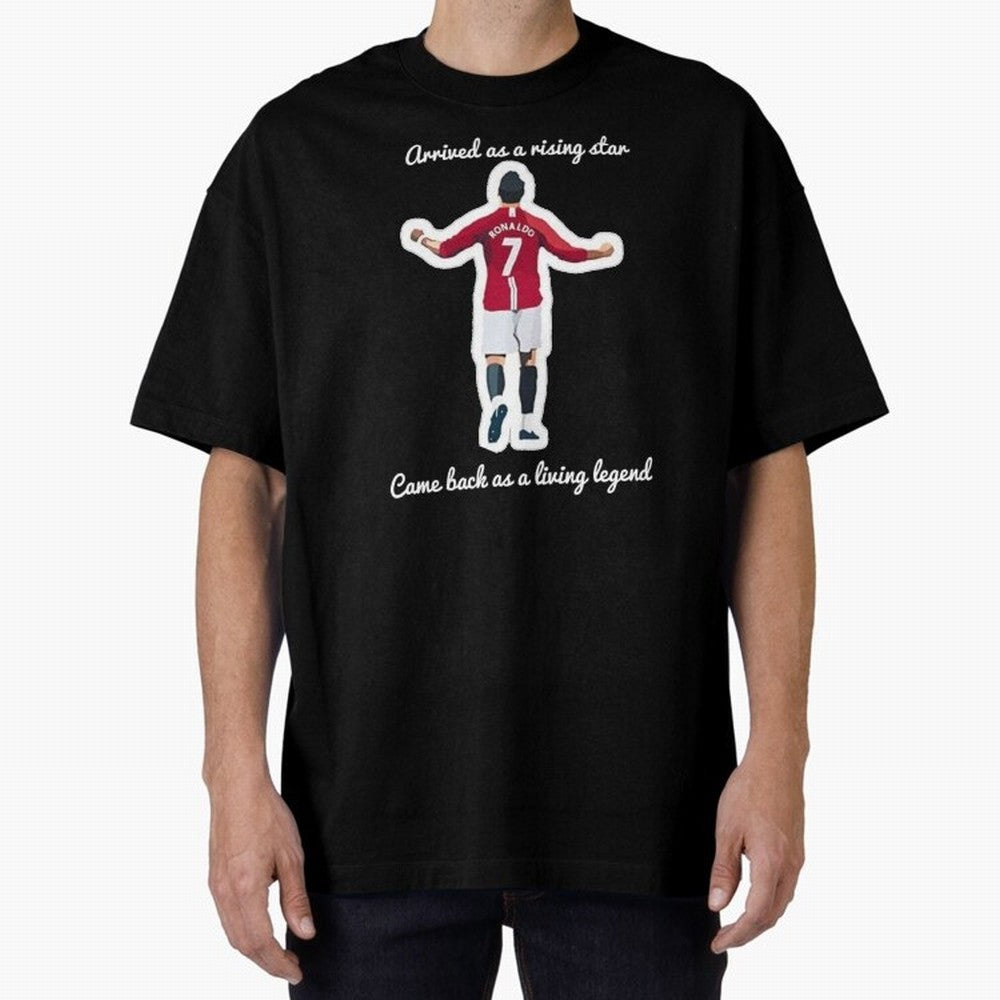 Cristiano Ronaldo Manchester United Siu Siuuu MUFC Oversized T-Shirt Bring Supporter Culture to Match Day Hype around FIFA World Cup 2026 Group Stage, CR7, Argentina, Match Day Excitement, Supporter Culture, Golden Goals and Global Football
