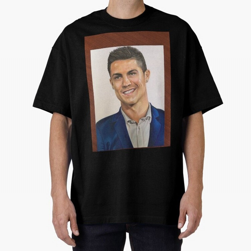 cristiano ronaldo Oversized T-Shirt Celebrate Unforgettable Nights in Match Day Hype around FIFA World Cup 2026 Group Stage, Neymar, Haaland and Cristiano Ronaldo, Brazil, Portugal and Argentina, Championship Spirit, Famous Goals, Roaring Crowds