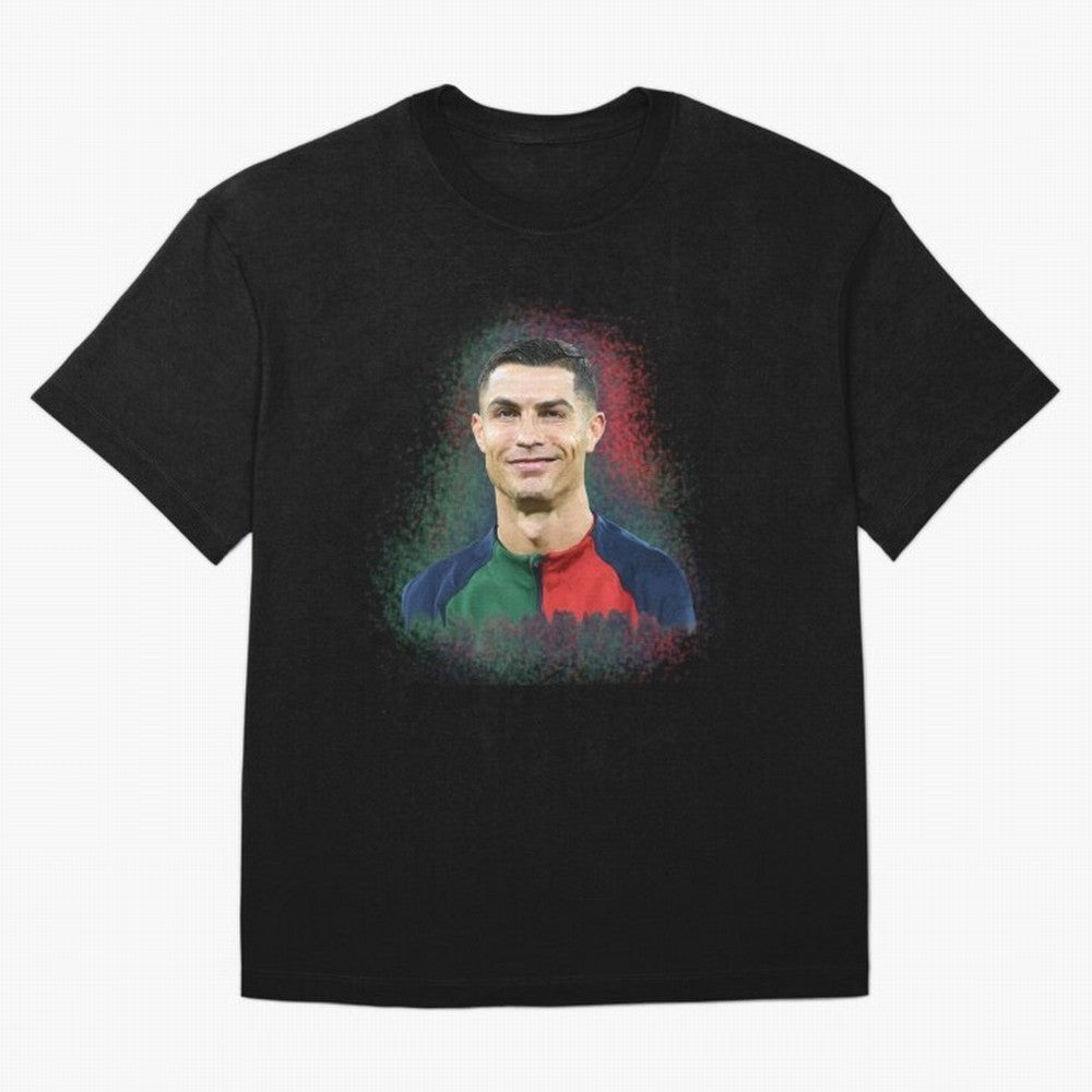 Cristiano Ronaldo digital art Oversized T-Shirt Celebrate Football Heritage in the FIFA World Cup 2026 Journey through Mbappe and Neymar Highlights, Argentina Pride, Goal Celebration Energy, Supporter Heritage, Football Icons and Worldwide
