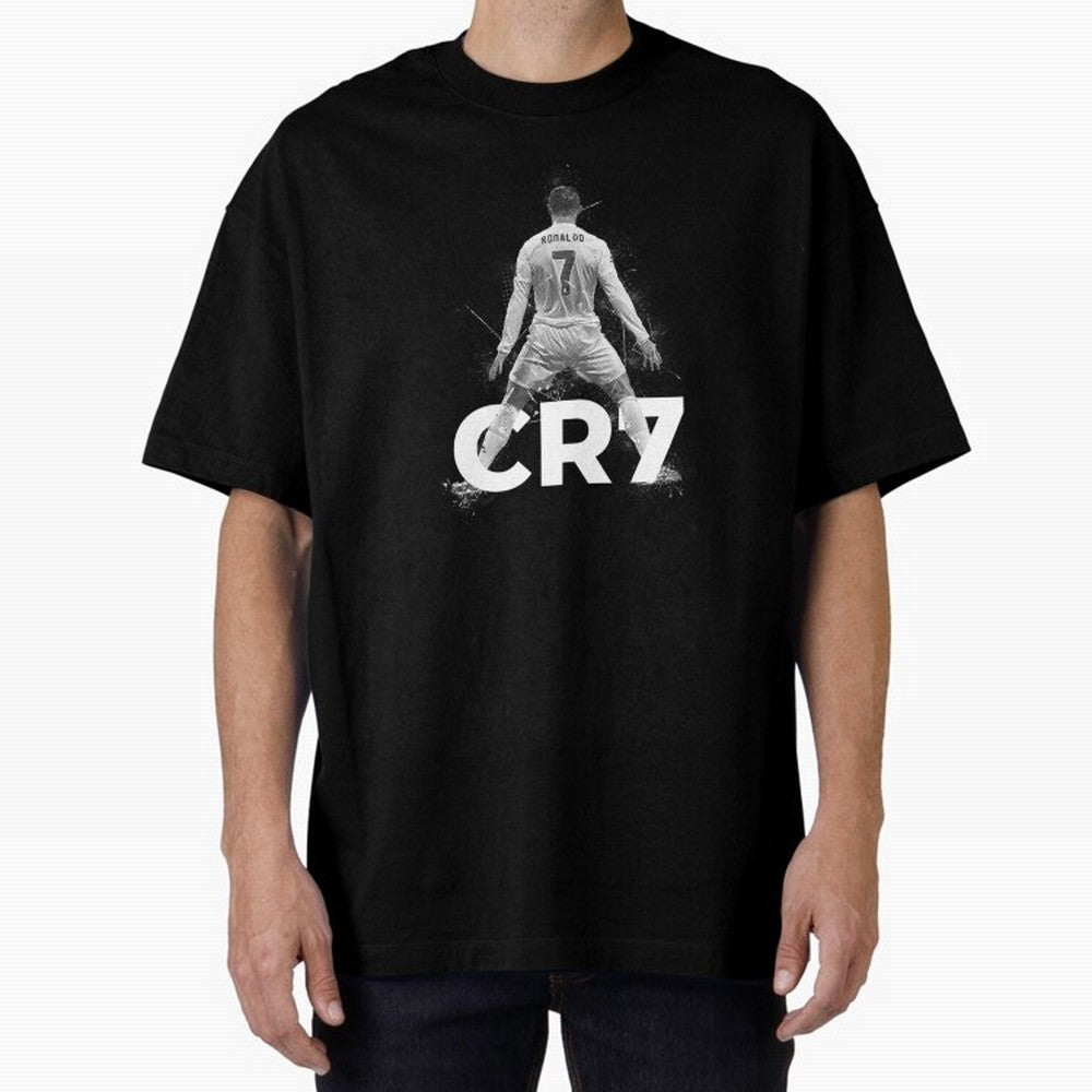 Cristiano Ronaldo Oversized T-Shirt Celebrate Match Day Hype around FIFA World Cup 2026 USA Canada Mexico, Haaland and Mbappe, France, Stadium Chants, National Pride, Trophy Dreams and Unforgettable Football Memories; Perfect for Supporters Who