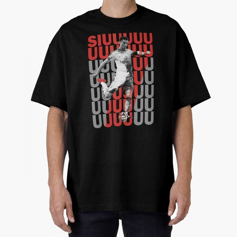 Siuuuuuu Cristiano Ronaldo Oversized T-Shirt Celebrate Unforgettable Nights in FIFA World Cup 2026 USA Canada Mexico Connected to Cristiano Ronaldo, Brazil Energy, Fan Favorite Moments, National Team Passion, Big Match Drama and Soccer History;