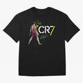 Cr7 Cristiano Ronaldo Signature Oversized T-Shirt Honor the Beautiful Game during FIFA World Cup 2026 Group Stage Highlighting Messi, Argentina Energy, Championship Spirit, Famous Goals, Roaring Crowds and International Football Unity; Perfect for