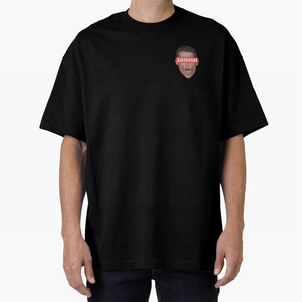 SIIII - Cristiano Ronaldo - Floating Head Oversized T-Shirt Bring a Champion Mindset to FIFA World Cup 2026 Group Stage Spirit, Featuring England, France and Netherlands, Messi, Neymar and Mbappe, Match Day Excitement, Supporter Culture, Golden