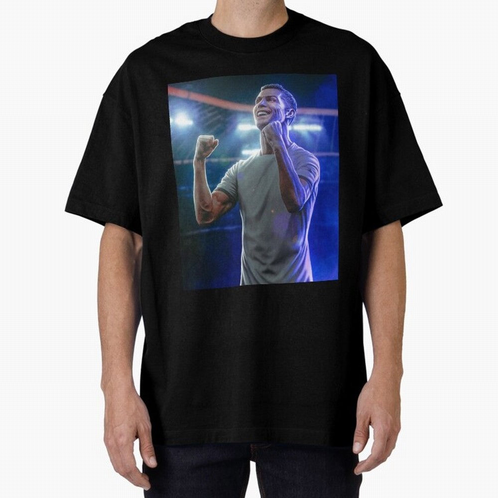 Cristiano Ronaldo Oversized T-Shirt Show Passion for the Stars of FIFA World Cup 2026 USA Canada Mexico Spirit, Connected to Argentina, France and Brazil, Neymar, Haaland and Cristiano Ronaldo, Global Supporter Spirit, Legendary Goals, National