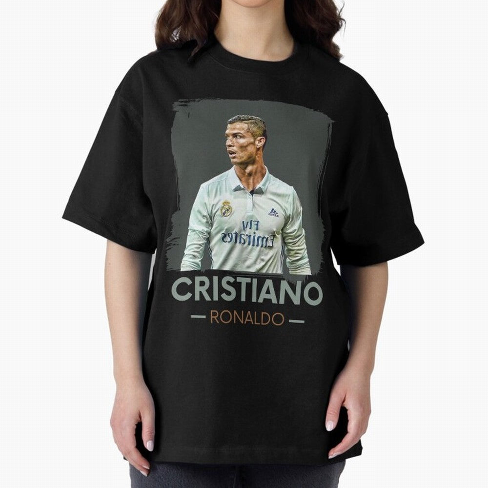 Cristiano Ronaldo Best Seller Oversized T-Shirt Celebrate the Magic of FIFA World Cup 2026 USA Canada Mexico for Fans of Messi, Neymar and Mbappe and Argentina, Bringing Football Festival Excitement, Trophy Ambitions, Country Rivalries and Star