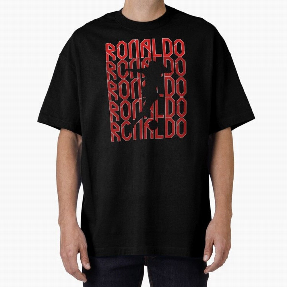 Cristiano Ronaldo Oversized T-Shirt Make Every Kick Count in FIFA World Cup 2026 for Fans of Haaland and Mbappe and Brazil, Bringing Champion Mindset, Group Stage Buzz, Knockout Tension and Passionate Fan Culture; Created for Match Day Parties,