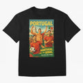 Portugal Lisbon Bel¨¦m Tower Cristiano Ronaldo FIFA World Cup Football Celebration Oversized T-Shirt Join the Countdown to FIFA World Cup 2026 Group Stage for Fans of Messi, Neymar and Mbappe and Brazil, Bringing Football History, Final Match