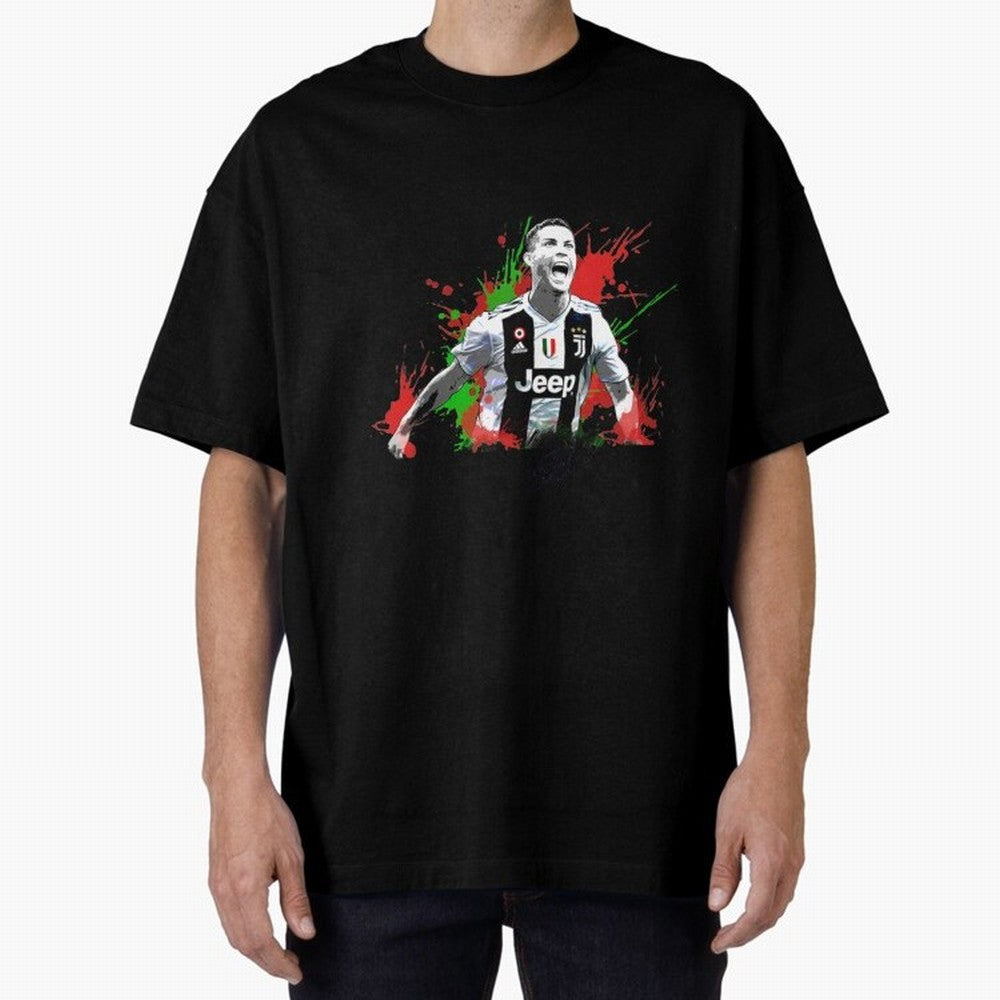 Cristiano Ronaldo Cristiano Ronaldo Oversized T-Shirt Feel the Roar of FIFA World Cup 2026 Group Stage Spirit, with Spain and Netherlands, CR7 and Messi, Football History, Final Match Energy, Crowd Noise and Once in a Lifetime Moments; Great for