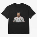 Sticker Ronaldo 2024 Oversized T-Shirt Celebrate FIFA World Cup 2026 Spirit, with Portugal, Spain and Germany, Haaland, Game Day Rituals, Football Legends, Country Pride and the Road to the Final; Great for Watch Parties, Sports Bars, Family