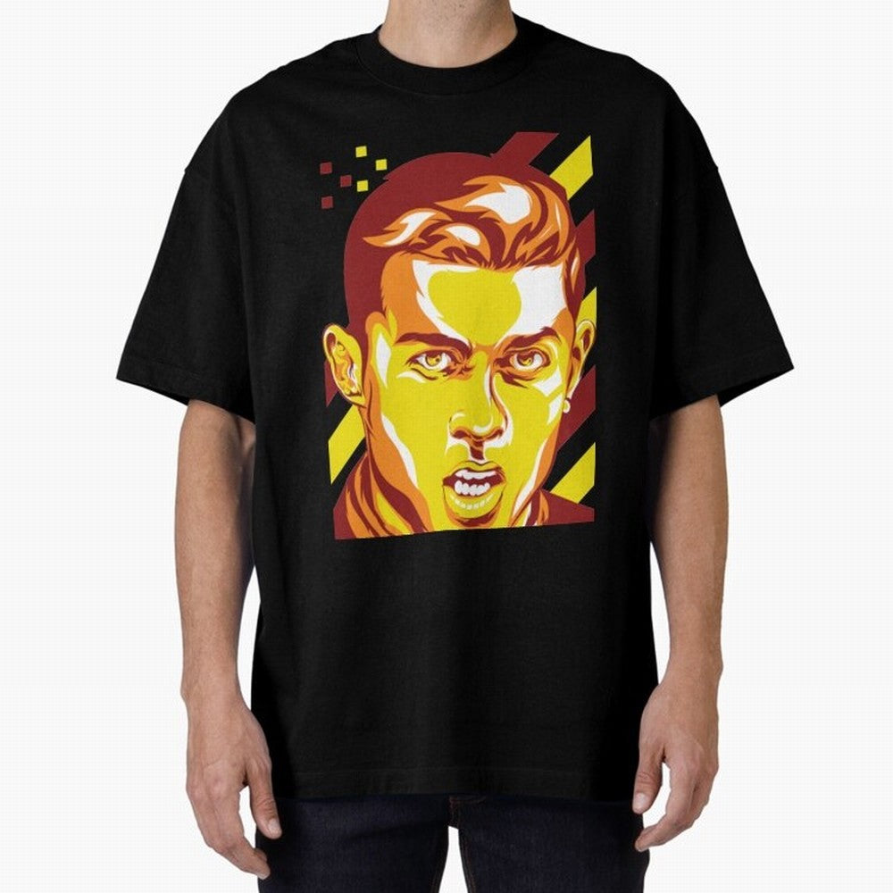 Cristiano Ronaldo Cristiano Ronaldo Oversized T-Shirt Honor the Football Icons of Global Football Passion for FIFA World Cup 2026 Group Stage, Inspired by Messi and Cristiano Ronaldo, Portugal, Stadium Memories, Football Loyalty, International