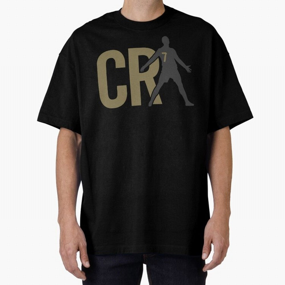 CR7 - Cristiano Ronaldo Oversized T-Shirt Make Every Kick Count in Global Football Passion for FIFA World Cup 2026, Centered on Cristiano Ronaldo, Portugal, Spain and Germany, Football Festival Excitement, Trophy Ambitions, Country Rivalries and
