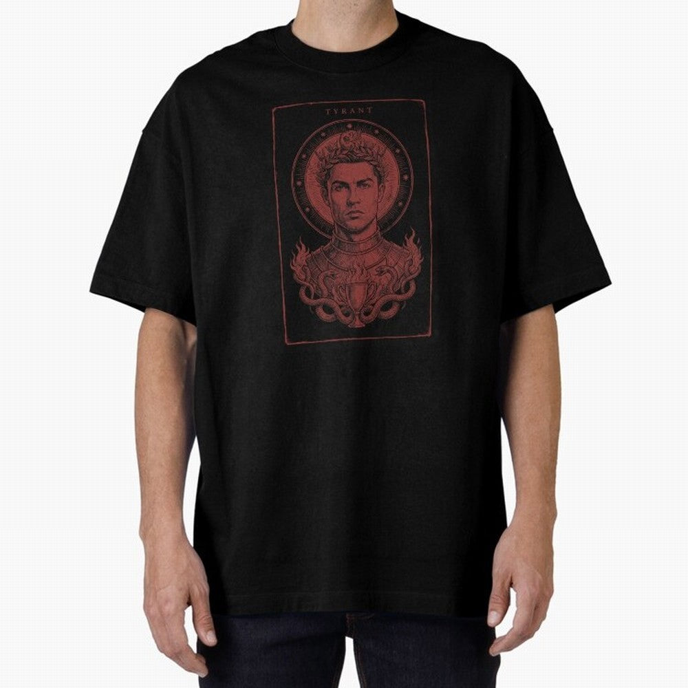 Ronaldo ¡ª The Relentless Ascendant Oversized T-Shirt Elevate Global Football Passion for FIFA World Cup 2026 Group Stage, Featuring Messi, CR7 and Mbappe, England, Match Day Excitement, Supporter Culture, Golden Goals and Global Football Passion;