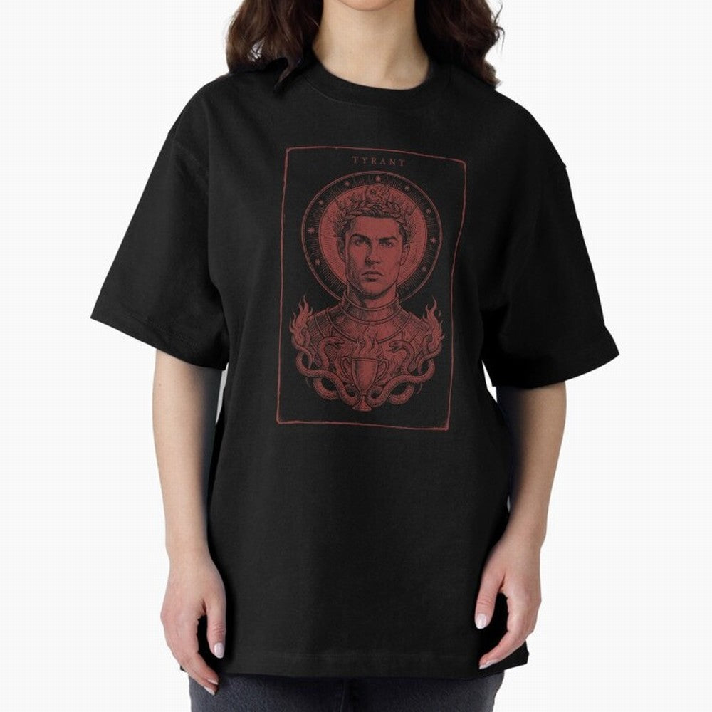 Ronaldo ¡ª The Relentless Ascendant Oversized T-Shirt Elevate Global Football Passion for FIFA World Cup 2026 Group Stage, Featuring Messi, CR7 and Mbappe, England, Match Day Excitement, Supporter Culture, Golden Goals and Global Football Passion;
