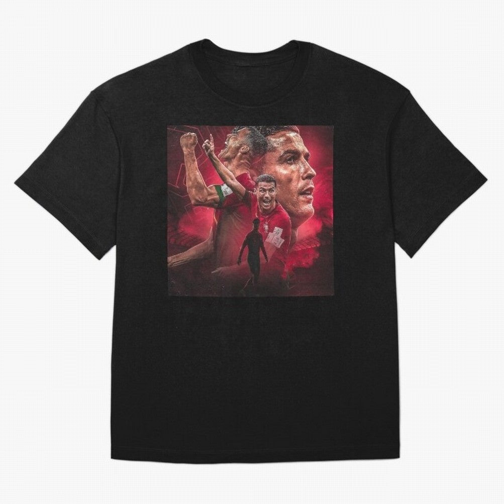 Cristiano Ronaldo - CR 7 Celebration Oversized T-Shirt Share the Excitement of the FIFA World Cup 2026 Group Stage Journey through CR7 Highlights, England Pride, Football History, Final Match Energy, Crowd Noise and Once in a Lifetime Moments;