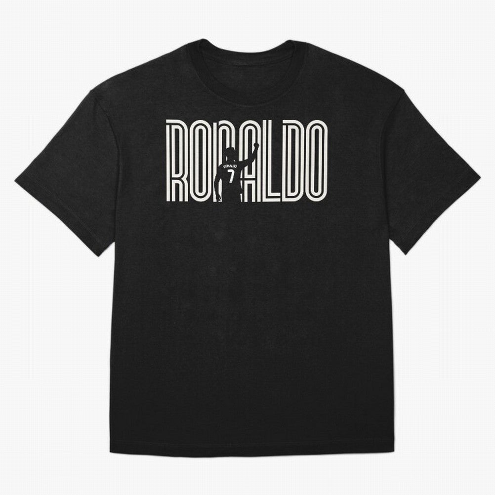 Fan Art - Cristiano Ronaldo (CR7) - Black Edition Oversized T-Shirt Celebrate Supporters United by the FIFA World Cup 2026 Journey through Messi, CR7 and Mbappe Highlights, Portugal Pride, Stadium Memories, Football Loyalty, International Chants
