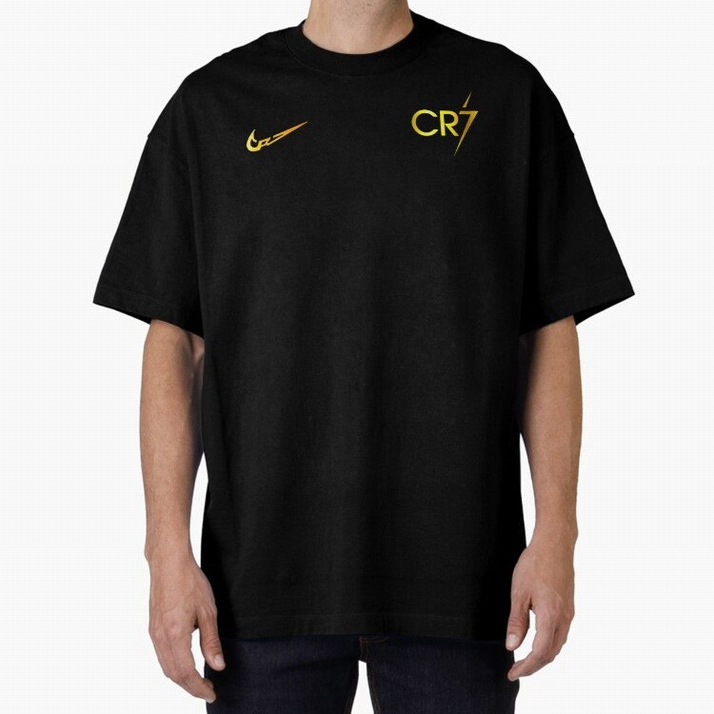 Cristiano Ronaldo Gold Edition Oversized T-Shirt Honor FIFA World Cup 2026 USA Canada Mexico Filled with Neymar, Haaland and Cristiano Ronaldo, England and Germany Energy, Goal Celebration Energy, Supporter Heritage, Football Icons and Worldwide