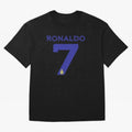 Ronaldo 7 Al-Nassr Football Club - Oversized T-Shirt Show Your Love for FIFA World Cup 2026 Group Stage Connected to Messi, CR7 and Mbappe, Brazil, Portugal and Argentina Energy, Fan Favorite Moments, National Team Passion, Big Match Drama and