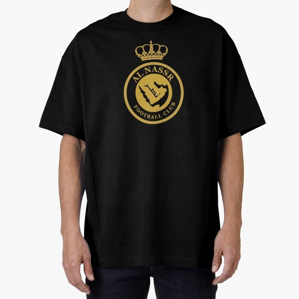 Al-Nassr Football Club - Oversized T-Shirt Treasure Global Football Passion for FIFA World Cup 2026 USA Canada Mexico, Centered on CR7, Argentina, Goal Celebration Energy, Supporter Heritage, Football Icons and Worldwide Tournament Joy; Made for