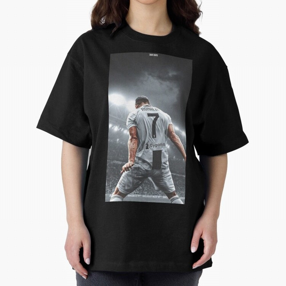 Cristiano Ronaldo Fantastic Oversized T-Shirt Remember FIFA World Cup 2026 Featuring Haaland, France Energy, Supporter Pride, Iconic Celebrations, Legendary Names and Global Match Day Energy; Made for Die Hard Supporters, Soccer Lovers, Game Day