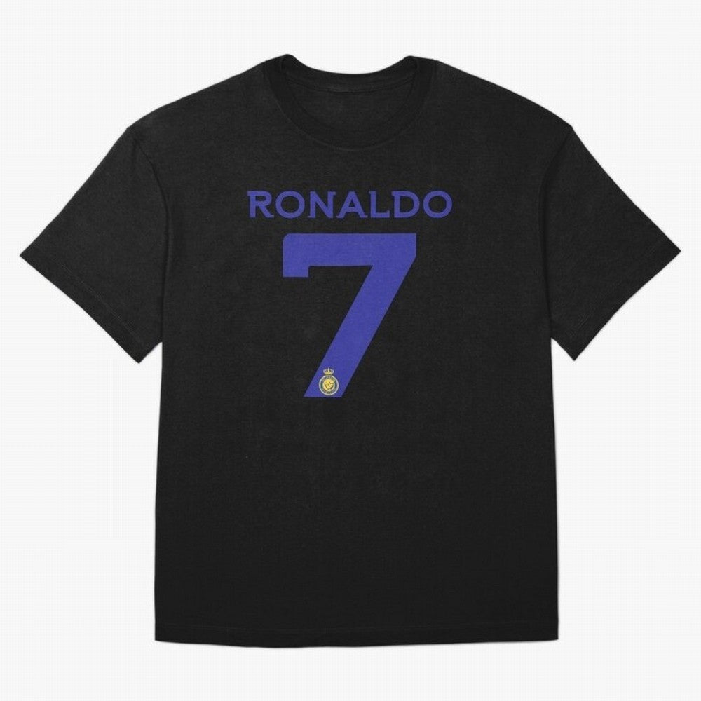 Ronaldo 7 Al-Nassr Football Club - Oversized T-Shirt Create FIFA World Cup 2026 Centered on Messi, CR7 and Mbappe, Portugal Energy, Football Festival Excitement, Trophy Ambitions, Country Rivalries and Star Player Buzz; Created for Match Day