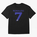Ronaldo 7 Al-Nassr Football Club - Oversized T-Shirt Create FIFA World Cup 2026 Centered on Messi, CR7 and Mbappe, Portugal Energy, Football Festival Excitement, Trophy Ambitions, Country Rivalries and Star Player Buzz; Created for Match Day