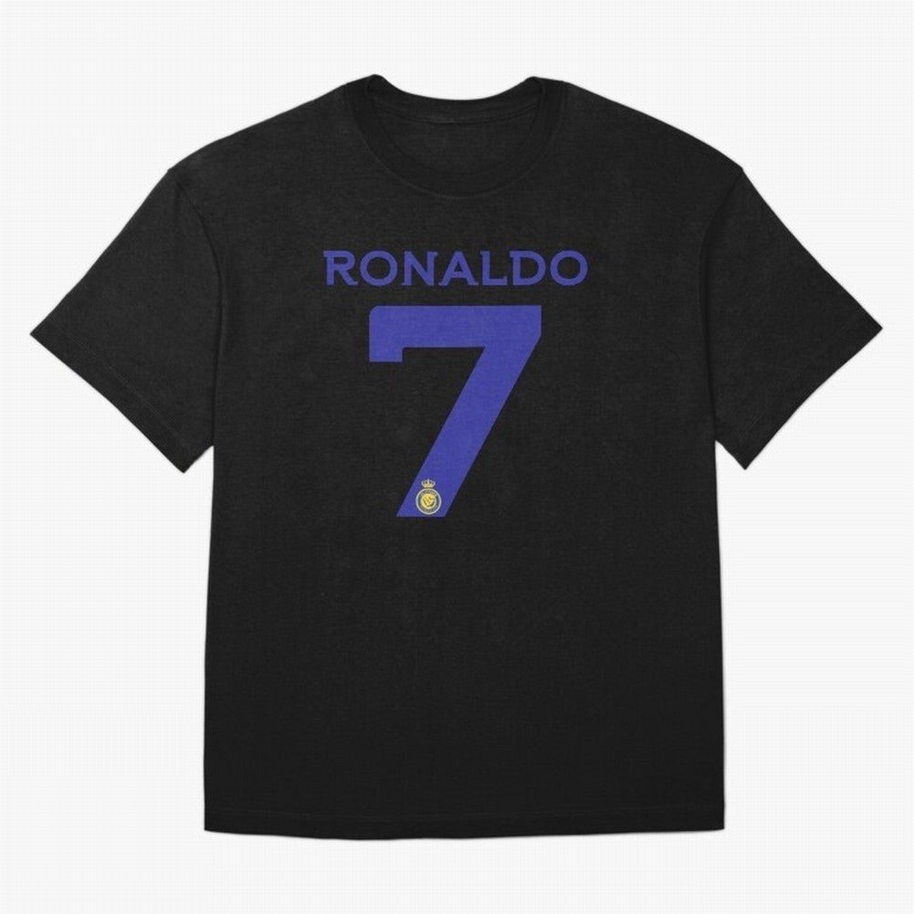 Ronaldo 7 Al-Nassr Football Club - Oversized T-Shirt Join Supporters Worldwide for Global Football Passion for FIFA World Cup 2026, Connected to Mbappe and Neymar, Spain and Netherlands, Sports Nostalgia, International Competition, Famous Players