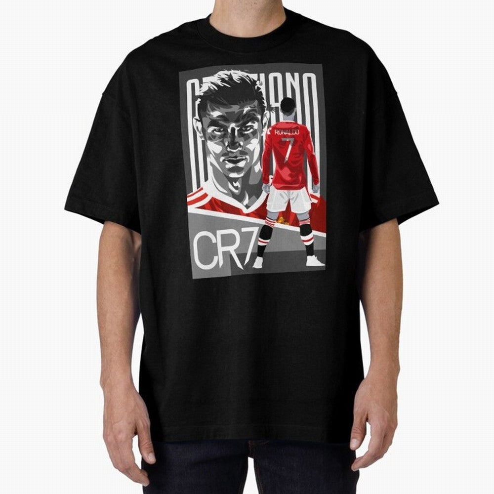 Cristiano Ronaldo in Red Oversized T-Shirt Celebrate Every Goal in FIFA World Cup 2026 USA Canada Mexico Spirit, Driven by Spain and Netherlands, Neymar, Haaland and Cristiano Ronaldo, Sports Nostalgia, International Competition, Famous Players and