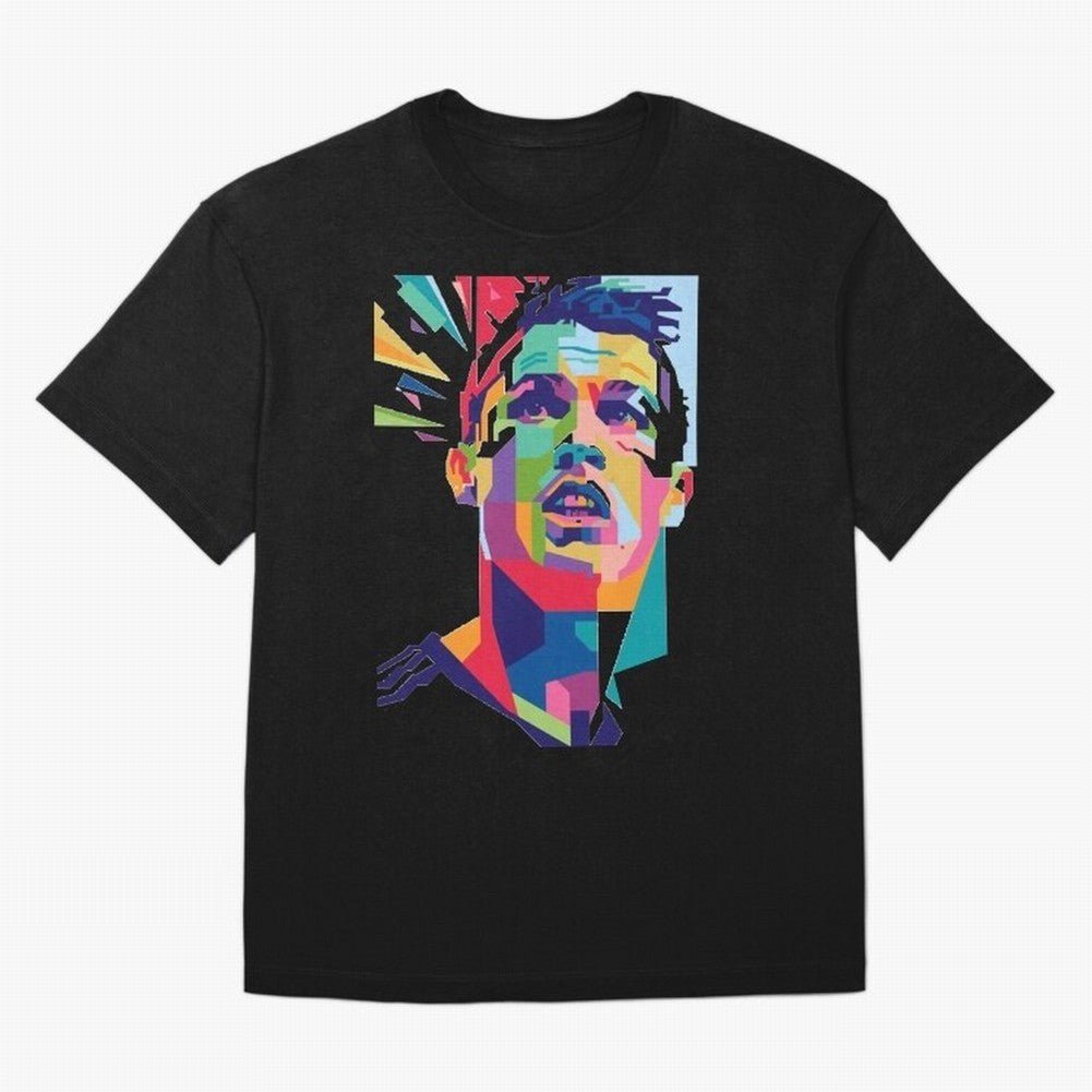 CR7 Sketch Oversized T-Shirt Represent the FIFA World Cup 2026 USA Canada Mexico Journey through Cristiano Ronaldo Highlights, Argentina and Brazil Pride, Goal Celebration Energy, Supporter Heritage, Football Icons and Worldwide Tournament Joy;