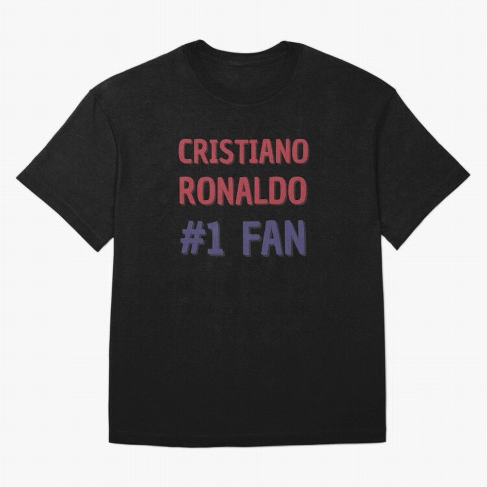 Cristiano Ronaldo - #1 Fan Oversized T-Shirt Upgrade FIFA World Cup 2026 Group Stage for Fans of Neymar, Haaland and Cristiano Ronaldo and Argentina and Brazil, Bringing Football Passion, Legendary Performances, Festival Vibes and Supporter