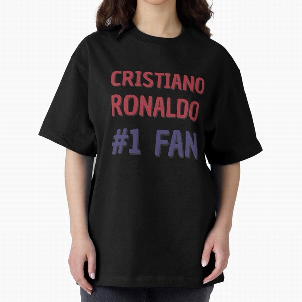 Cristiano Ronaldo - #1 Fan Oversized T-Shirt Upgrade FIFA World Cup 2026 Group Stage for Fans of Neymar, Haaland and Cristiano Ronaldo and Argentina and Brazil, Bringing Football Passion, Legendary Performances, Festival Vibes and Supporter