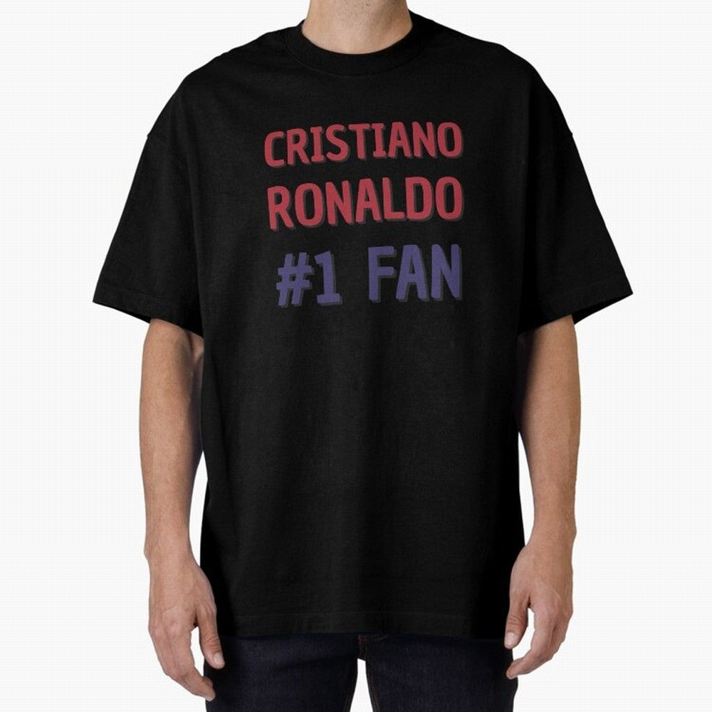 Cristiano Ronaldo - #1 Fan Oversized T-Shirt Upgrade FIFA World Cup 2026 Group Stage for Fans of Neymar, Haaland and Cristiano Ronaldo and Argentina and Brazil, Bringing Football Passion, Legendary Performances, Festival Vibes and Supporter