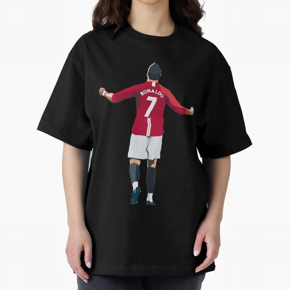 Cristiano Ronaldo Legend Cristiano Ronaldo Oversized T-Shirt Bring Retro Soccer Energy to Match Day Hype around FIFA World Cup 2026 USA Canada Mexico, Neymar, Spain and Netherlands, Sports Nostalgia, International Competition, Famous Players and