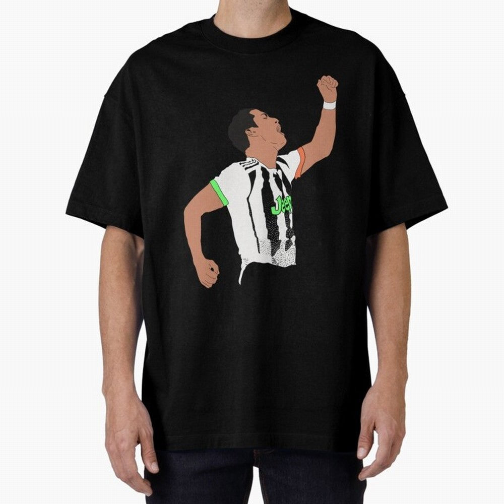 Cristiano Ronaldo Cristiano Ronaldo Juve Oversized T-Shirt Make Your Look Match Global Football Passion for FIFA World Cup 2026 USA Canada Mexico, Centered on Haaland and Mbappe, Netherlands, Fan Favorite Moments, National Team Passion, Big Match