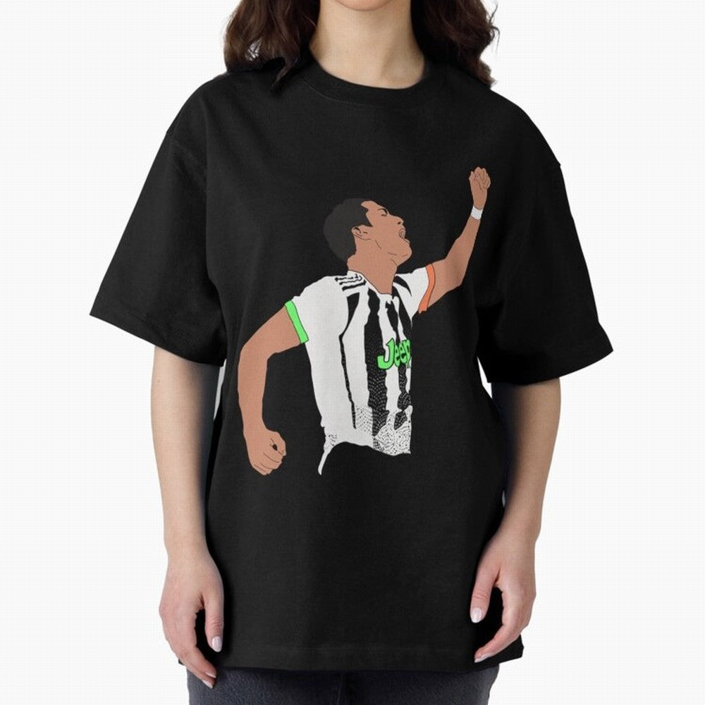 Cristiano Ronaldo Cristiano Ronaldo Juve Oversized T-Shirt Make Your Look Match Global Football Passion for FIFA World Cup 2026 USA Canada Mexico, Centered on Haaland and Mbappe, Netherlands, Fan Favorite Moments, National Team Passion, Big Match