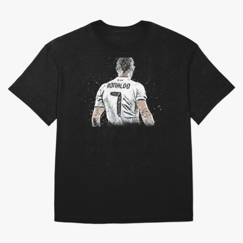 Cristiano Ronaldo Cristiano ronaldo back Oversized T-Shirt Keep Football History Alive during FIFA World Cup 2026 Group Stage Driven by Mbappe, France Energy, Global Supporter Spirit, Legendary Goals, National Colors and Tournament Celebration;