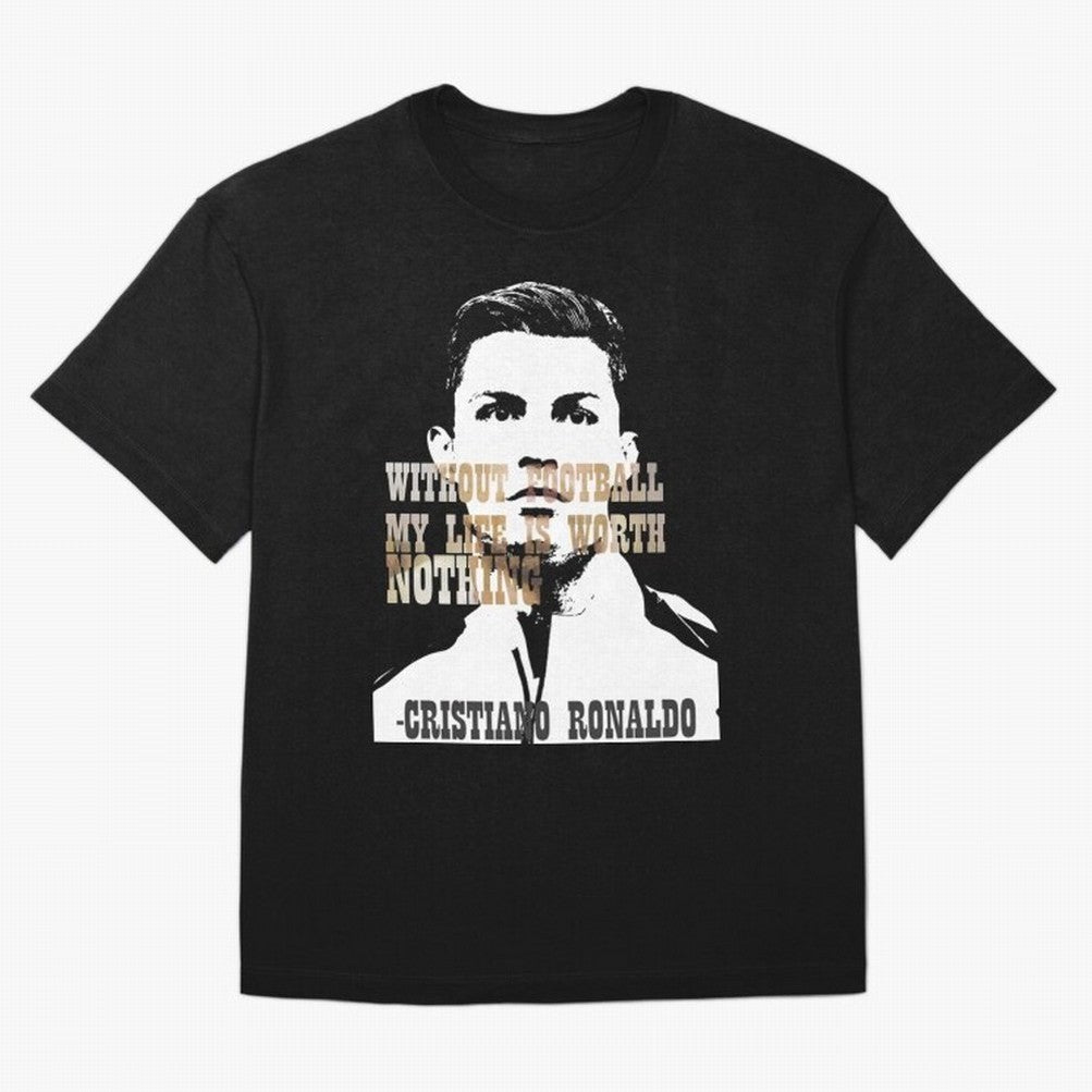 Cristiano Ronaldo cristiano ronaldo quote Oversized T-Shirt Upgrade Match Day Hype around FIFA World Cup 2026 Group Stage, Messi, CR7 and Mbappe, Brazil, Stadium Chants, National Pride, Trophy Dreams and Unforgettable Football Memories; Perfect for