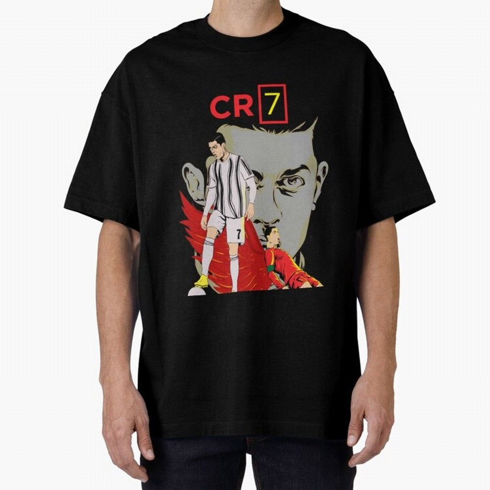 Cristiano Ronaldo Cristiano Ronaldo cr7 Oversized T-Shirt Celebrate the Magic of Global Football Passion for FIFA World Cup 2026 Group Stage, Centered on Neymar, Netherlands, Game Day Rituals, Football Legends, Country Pride and the Road to the